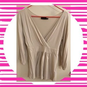 EUC The Limited Tan Tunic Medium